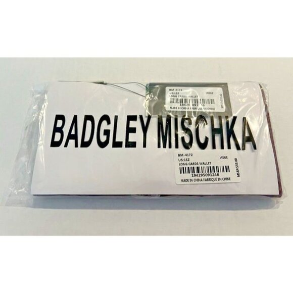 BNWT Badgley Mischka Diamond Quilted Gray Crossbody Envelope Handbag Clutch 9" - Picture 6 of 8